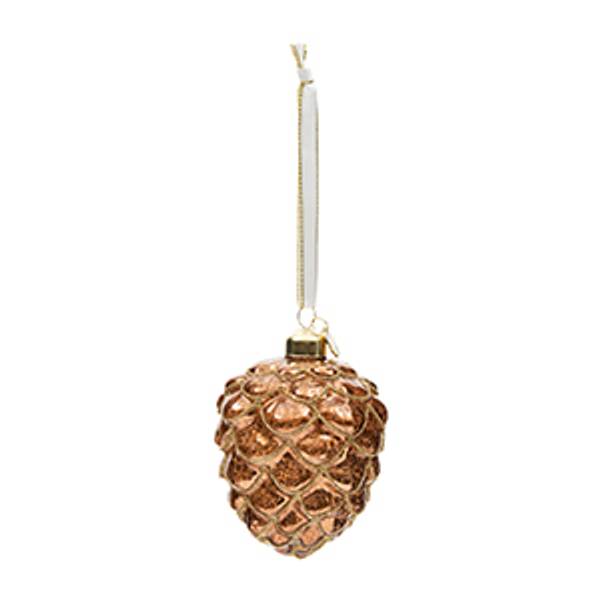 Sparkling Pine Cone Ornament M